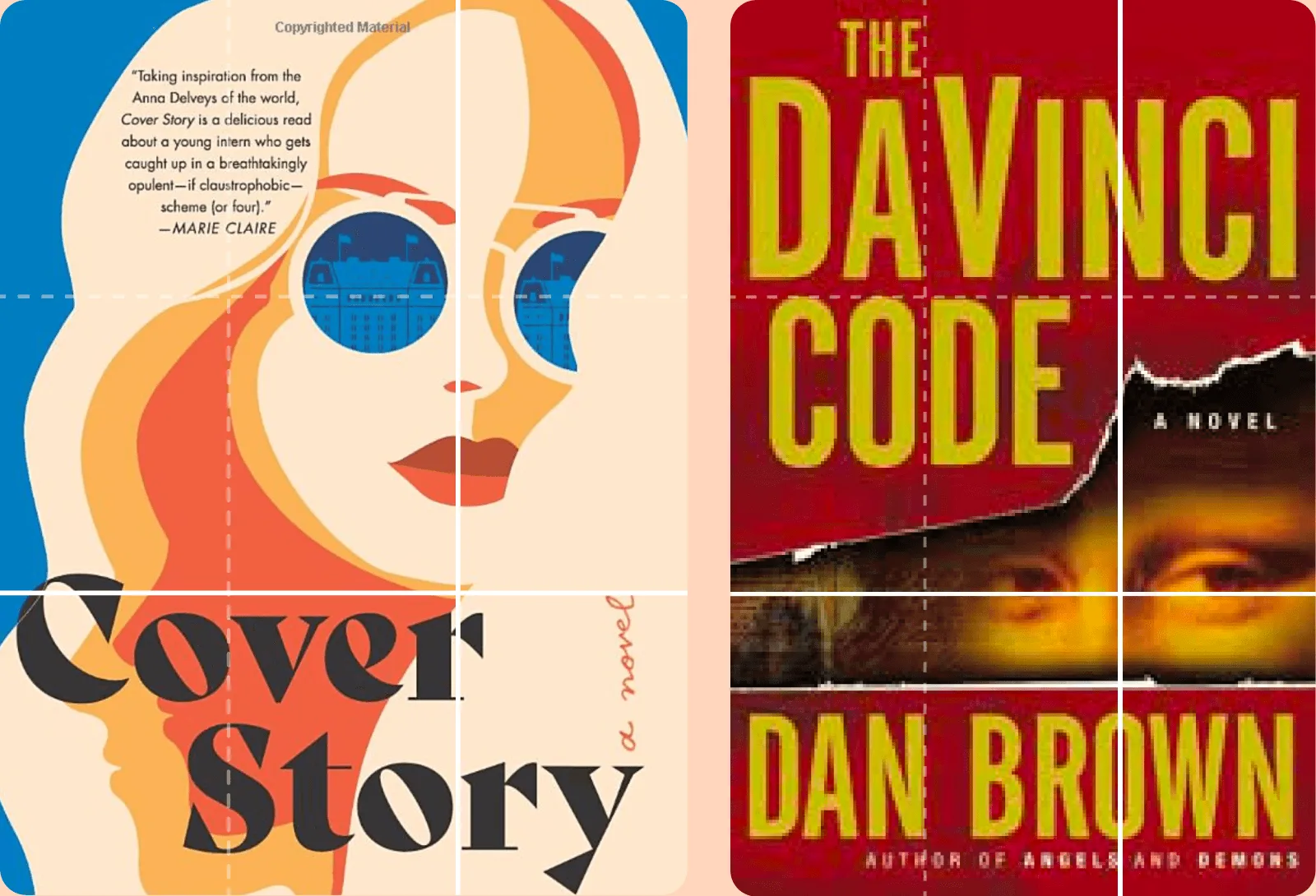 Book cover design using the rule of thirds