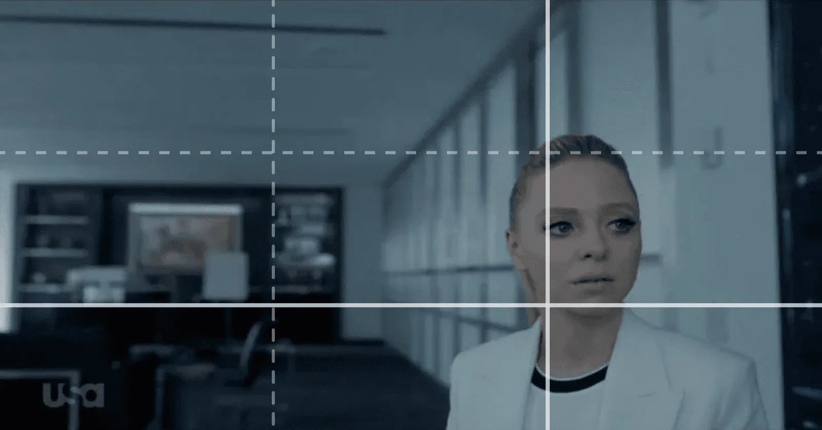 Mr. Robot uses the rule of thirds