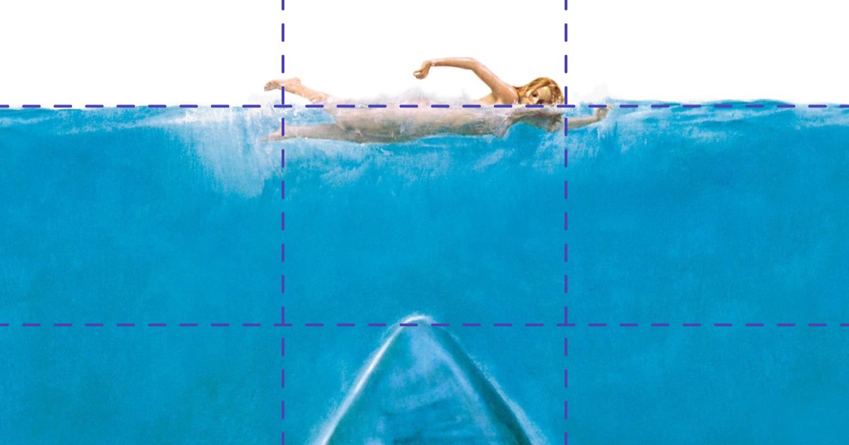 How is the rule of thirds used in design?