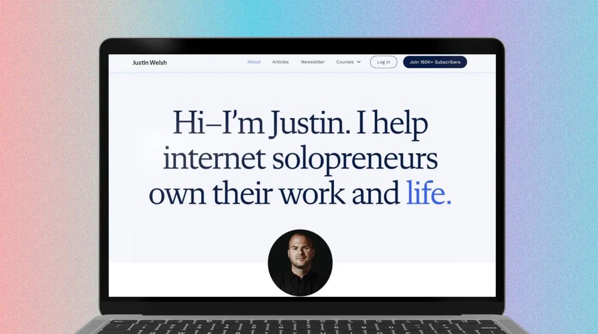 Justin Welsh About Page