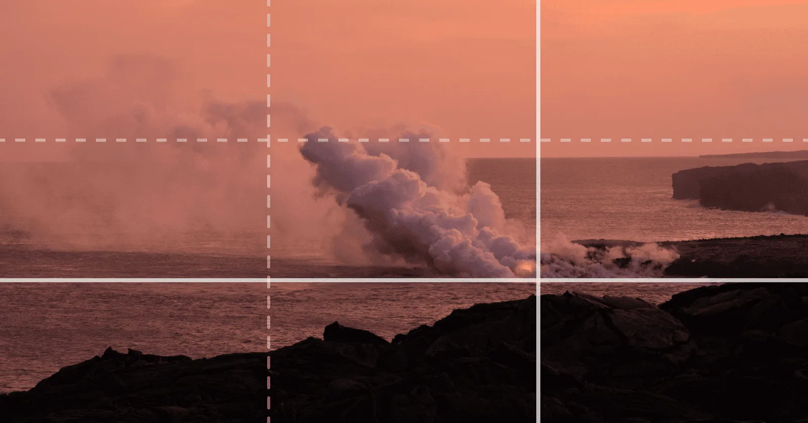 Volcano erupting in Kauai, Hawaii—Photo by Nate Kadlac