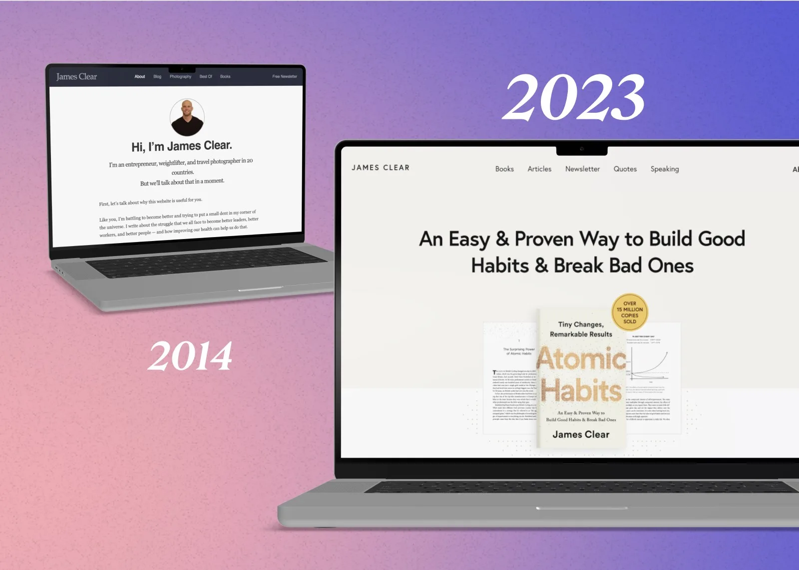 James Clear Homepage