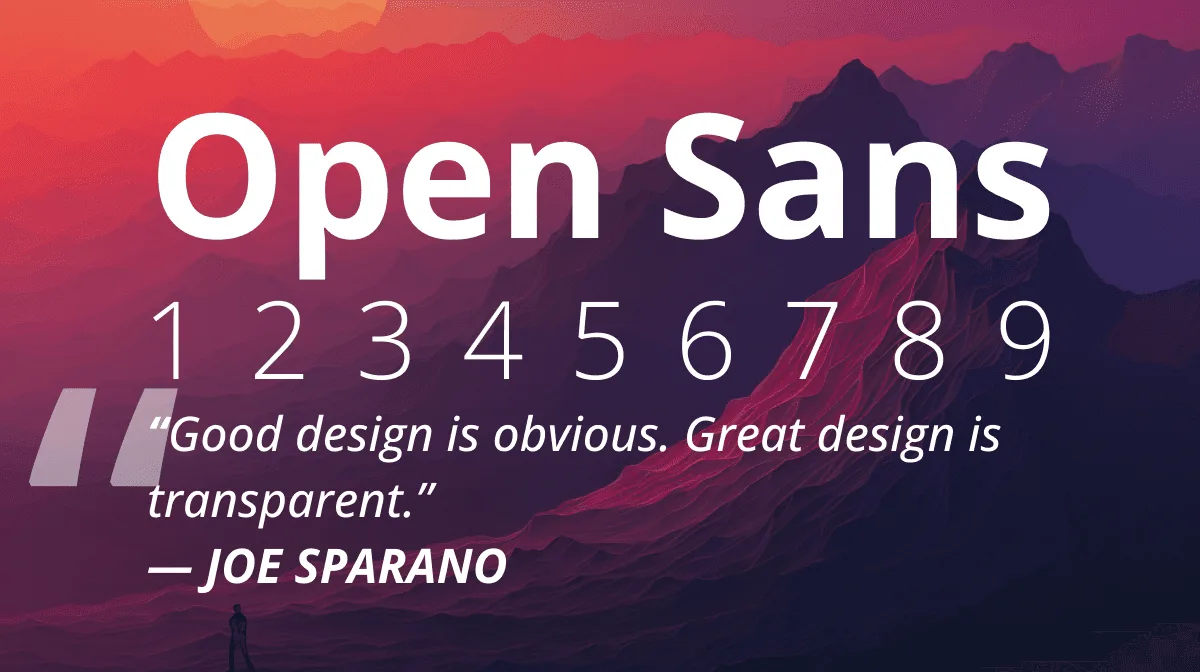 Open Sans Font