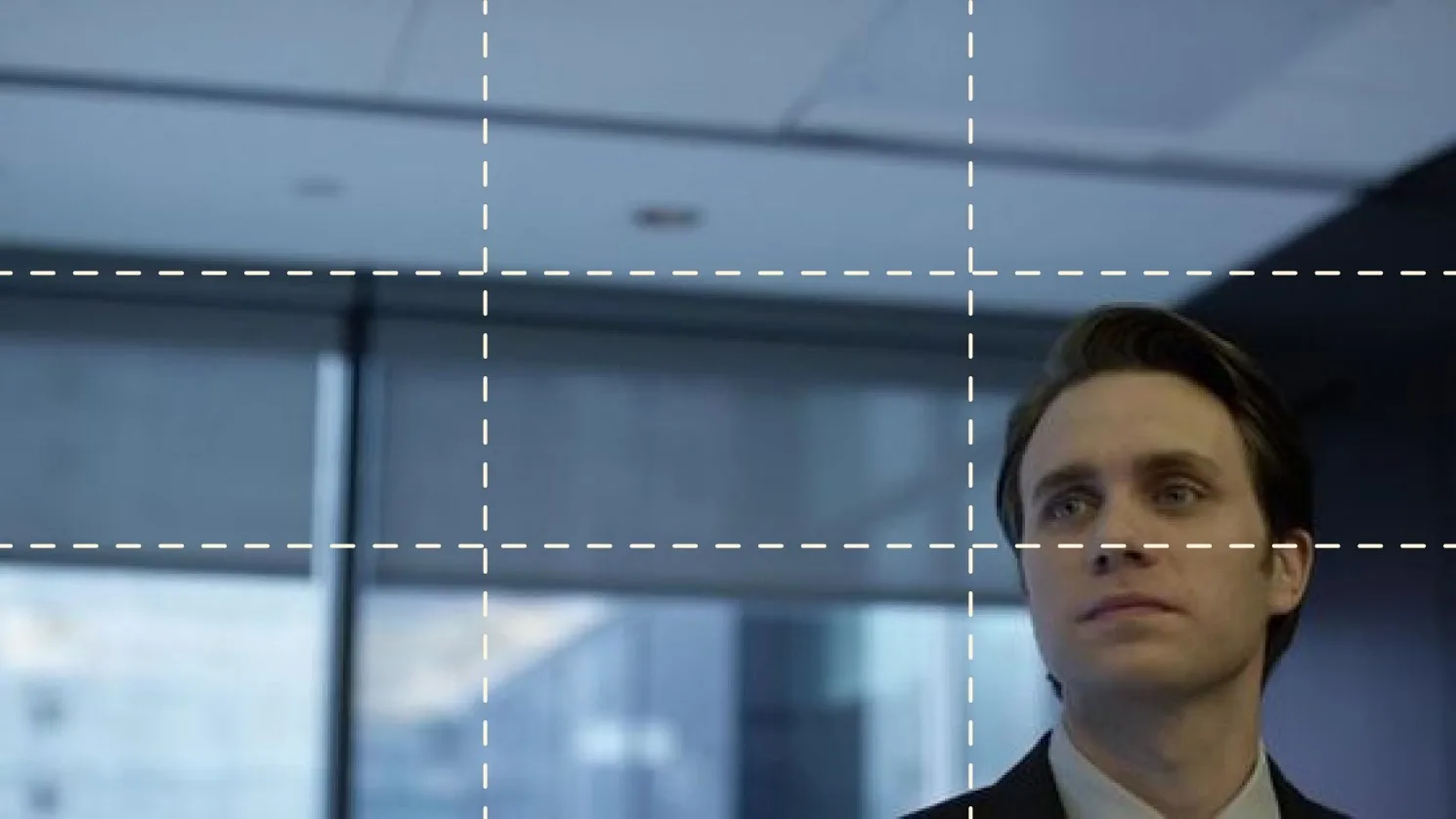 Lower quadrant framing of Mr. Robot