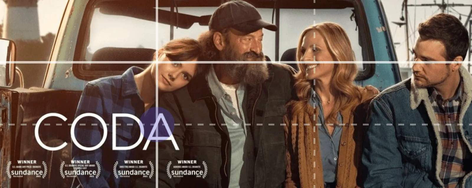 Coda artwork using the rule of thirds