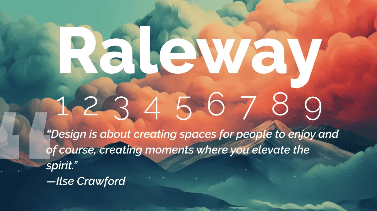 Raleway Font