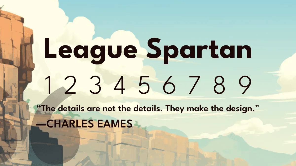 League Spartan Font