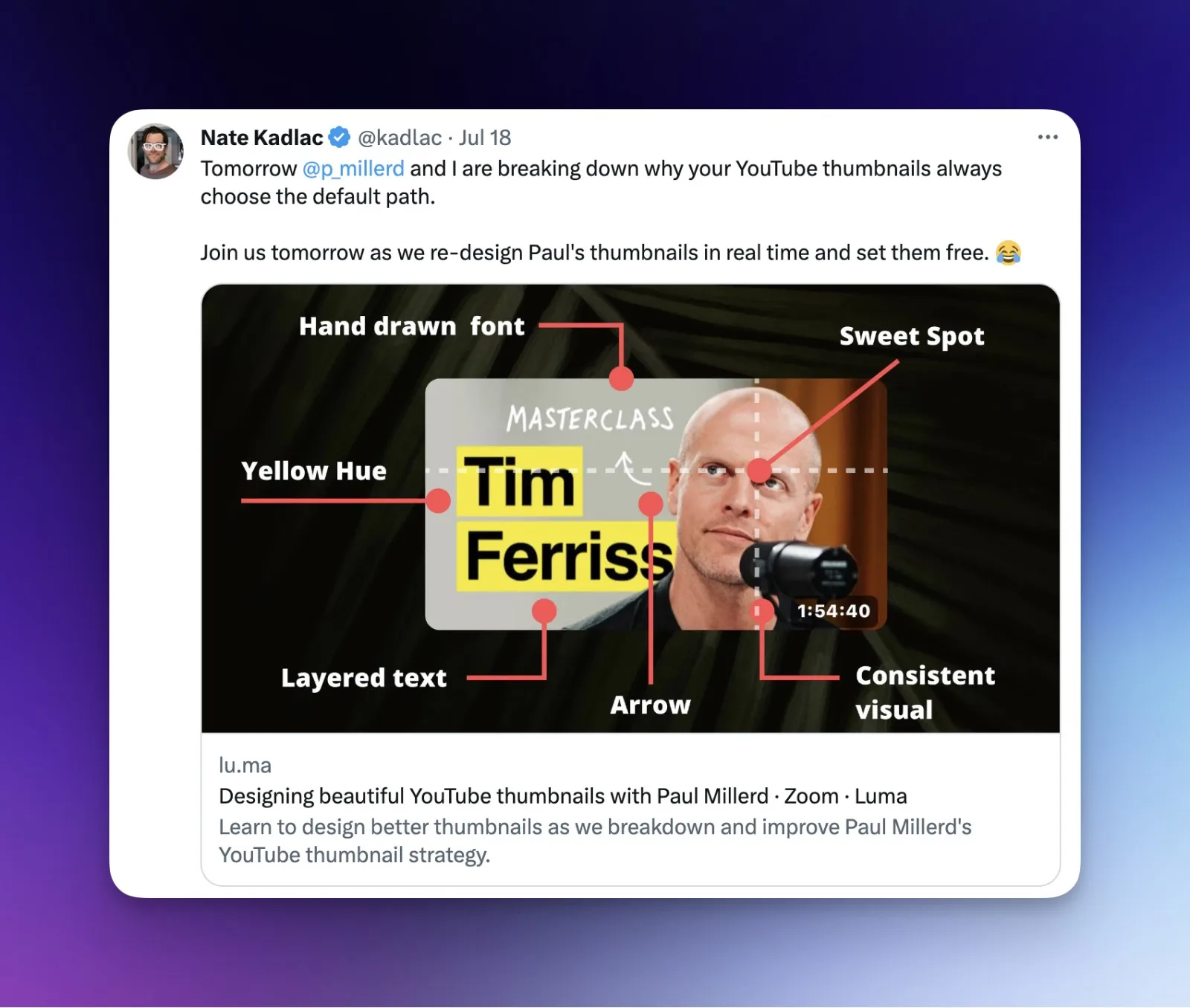 Announcement Tweet on Twitter